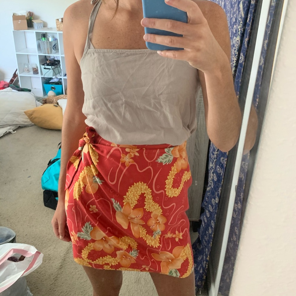 Floral Wrap Skirt